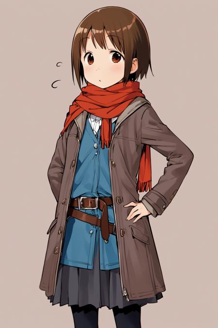 25817-1970902780-Nobue Itou,1girl,solo,brown hair,scarf,short hair,belt,,_lora_Ichigo Mashimaro_XL_0.8_,.png